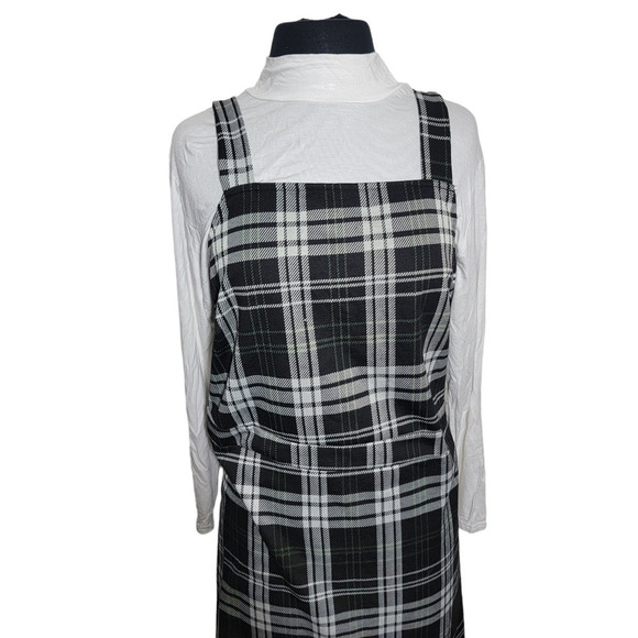 coco shay Plus Plaid Overall Dress sz plus 2XL - Picture 4 of 8